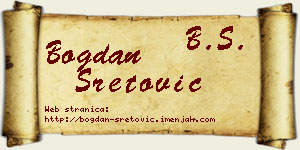 Bogdan Sretović vizit kartica